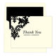 Damask Scroll Thank You Folded Note Cards Image 7 of 9